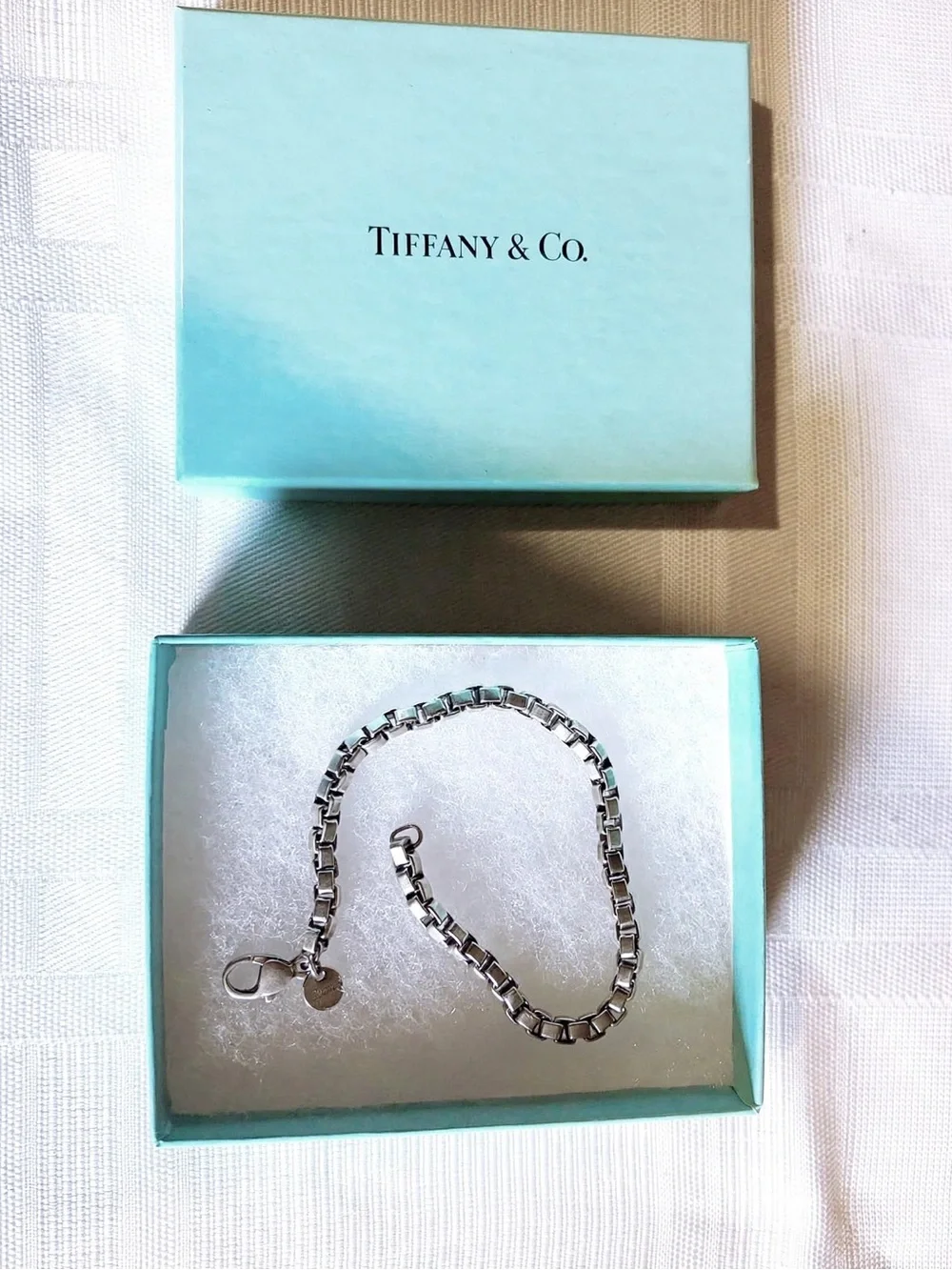 Authentic Tiffany & Co. Sterling Venetian Link Bracelet 7.5” Medium- 925